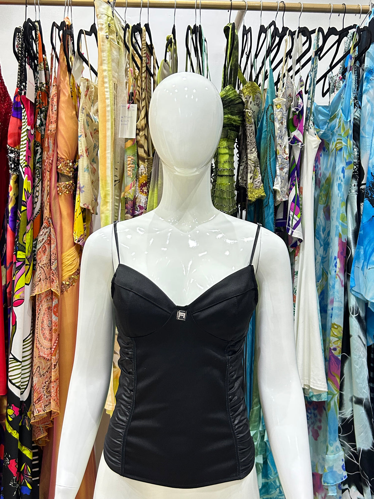 Matte Black Corset Top