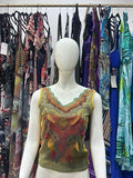Save The Queen Nomad Vintage Mesh Top – artistic mesh top by Save The Queen