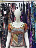 Save The Queen Nomad Vintage muse Top – artistic mesh top by Save The Queen