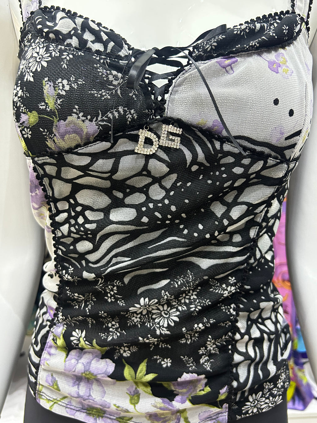 Lilac Patchwork Top