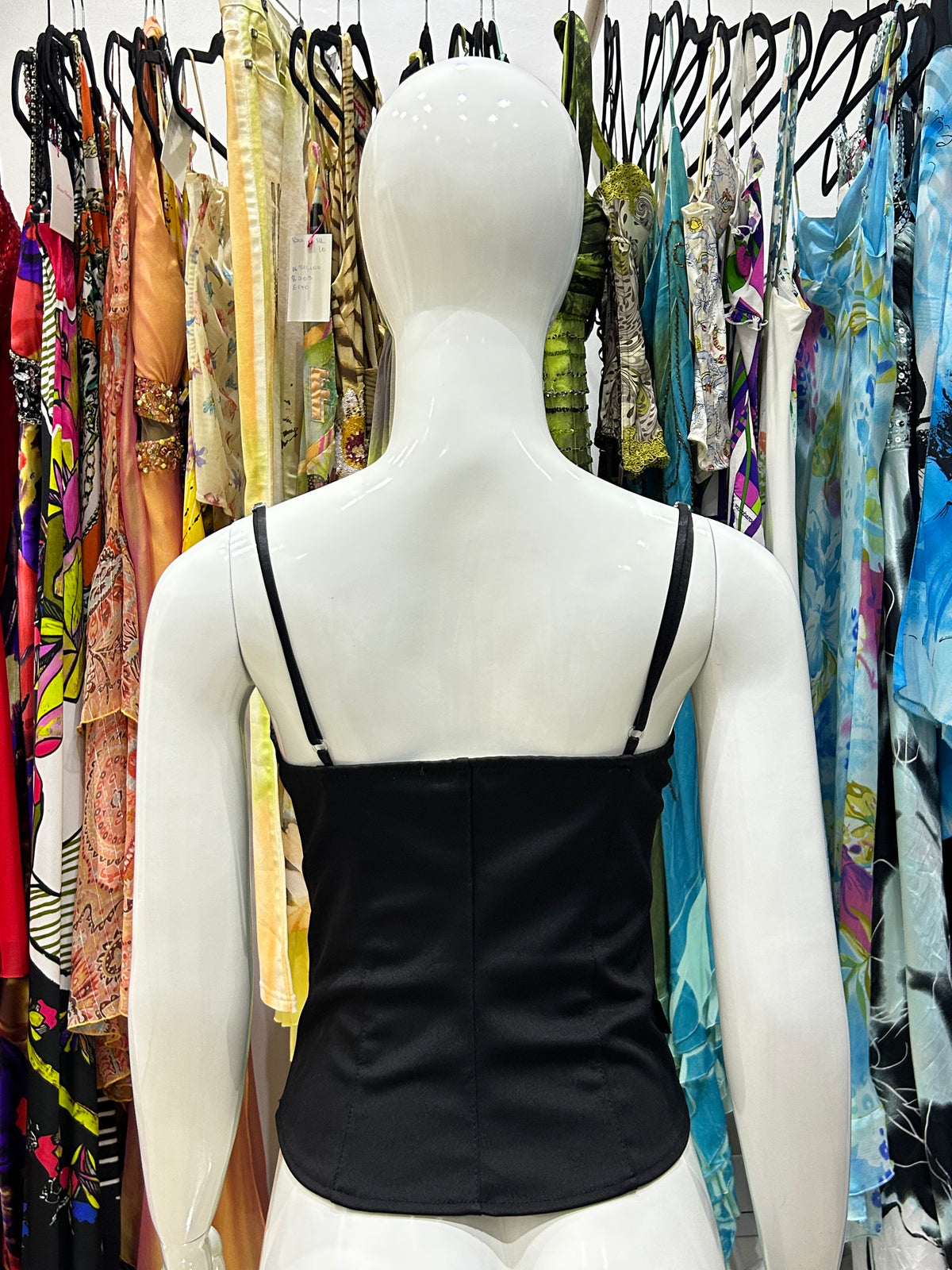 Matte Black Corset Top
