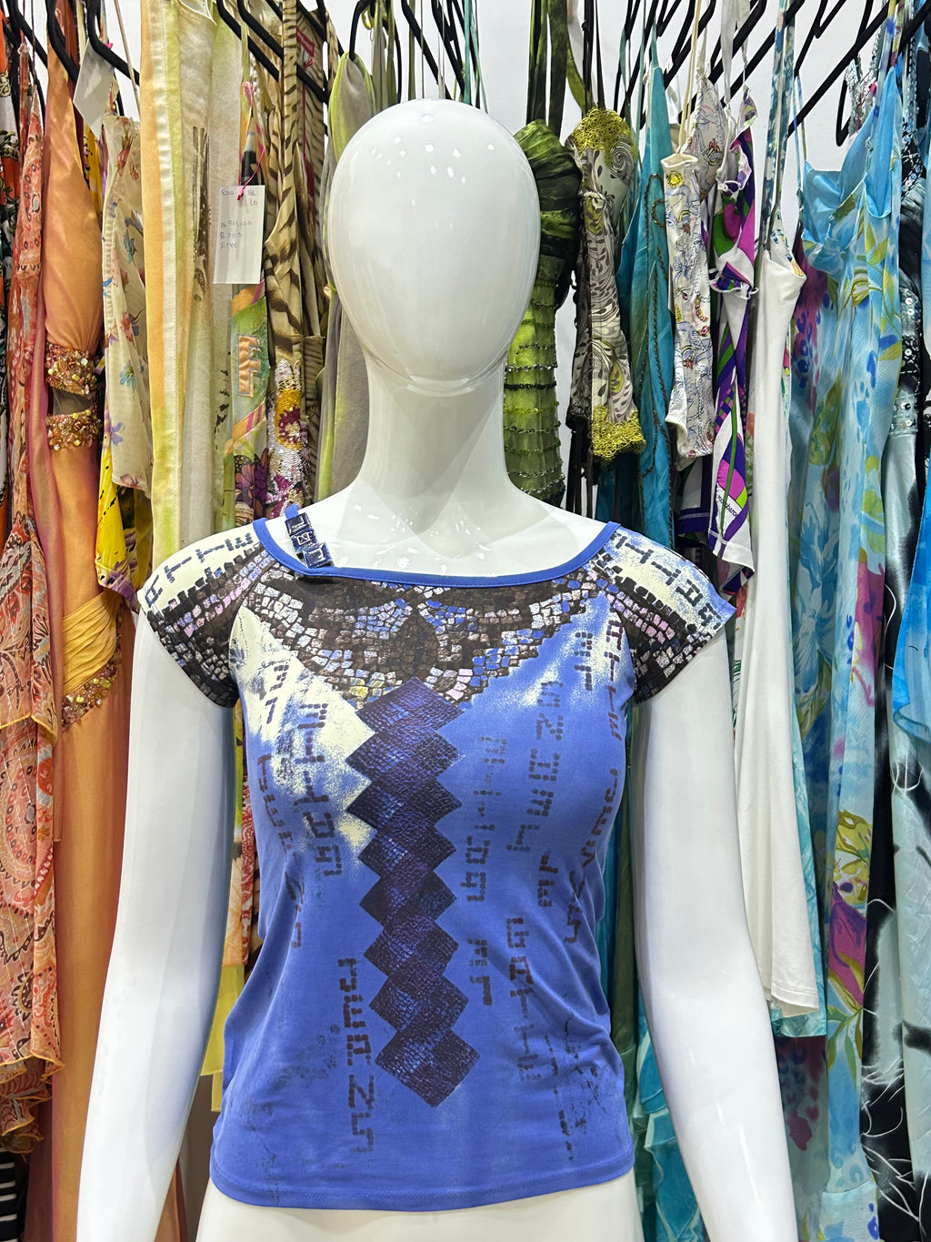 Periwinkle Mosaic Top