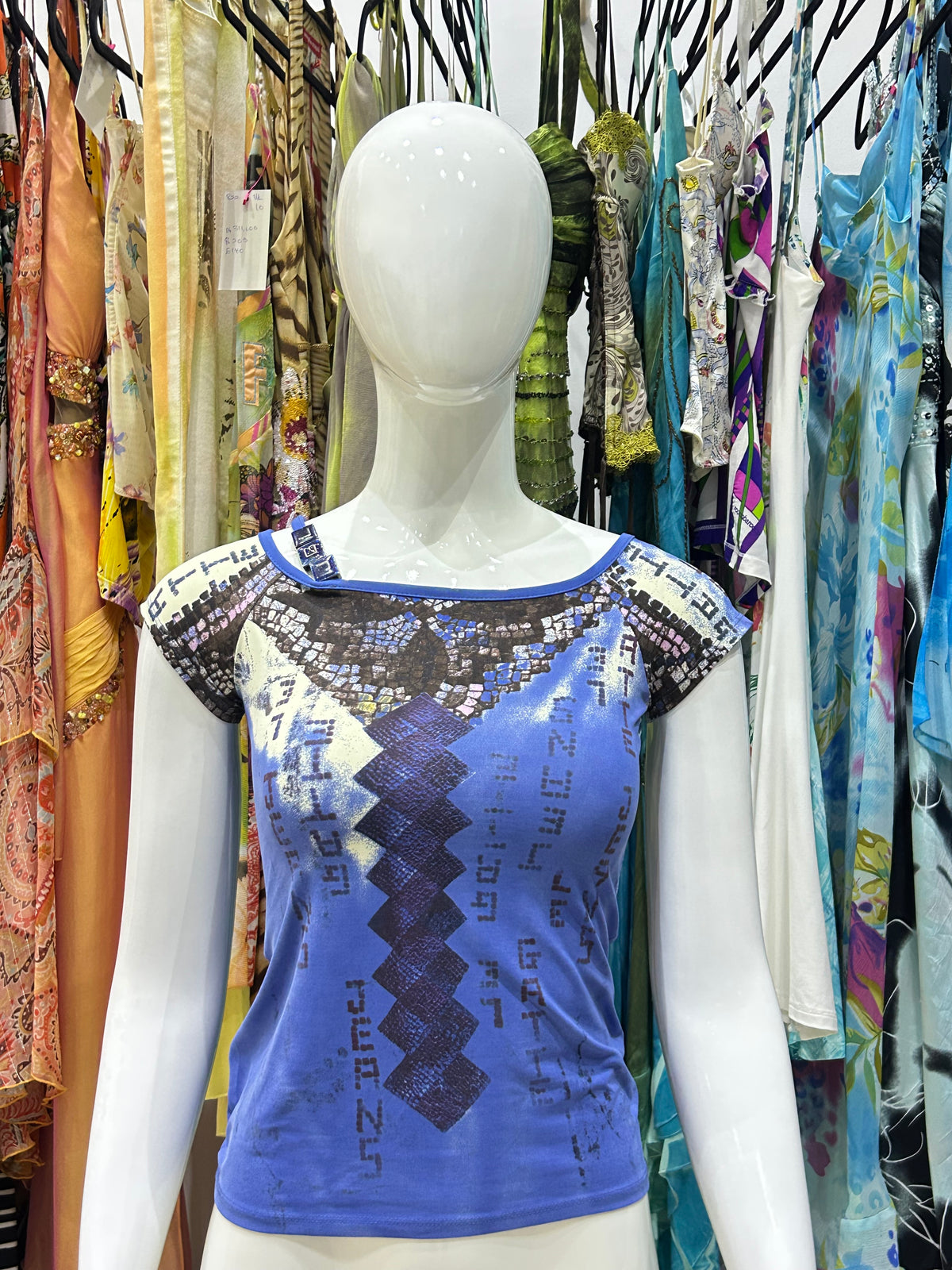 Periwinkle Mosaic Top