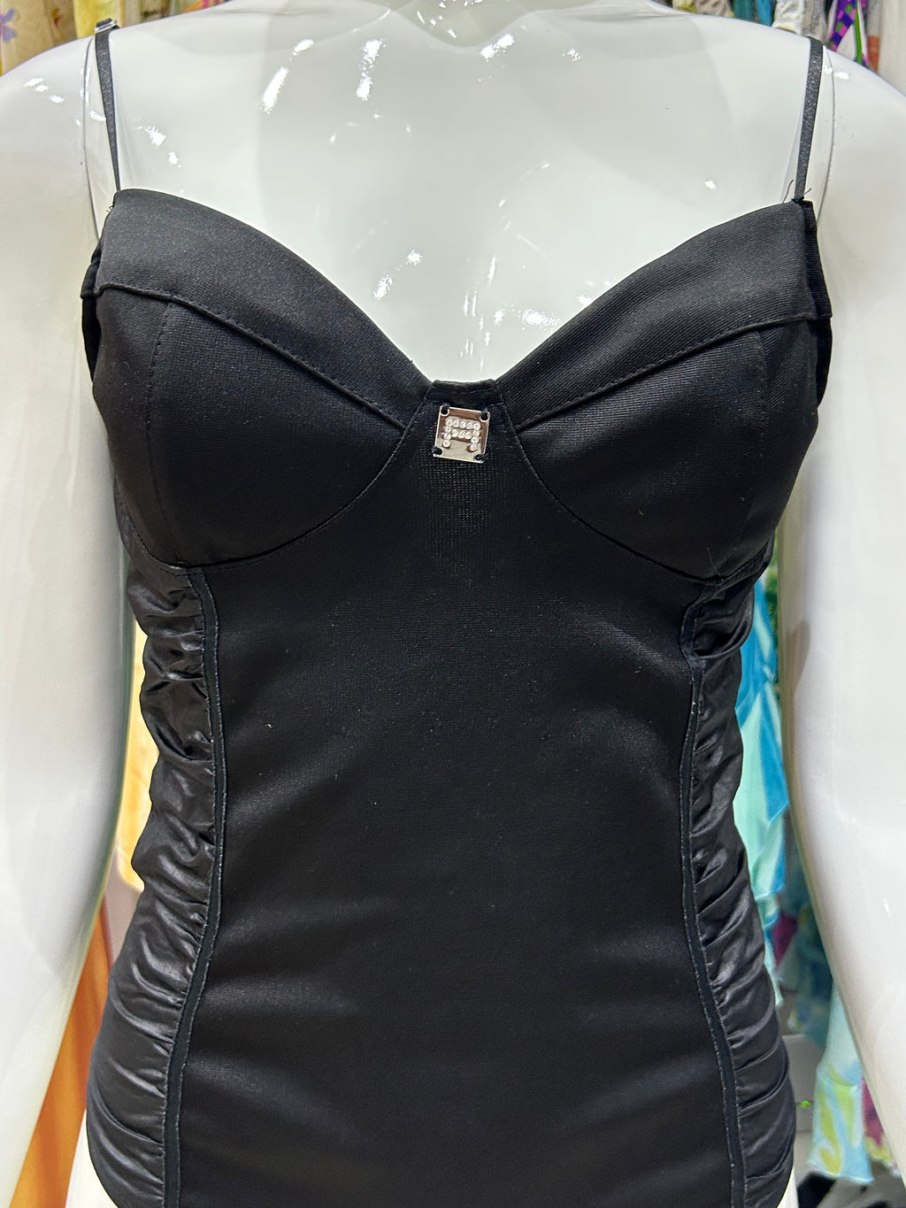 Matte Black Corset Top