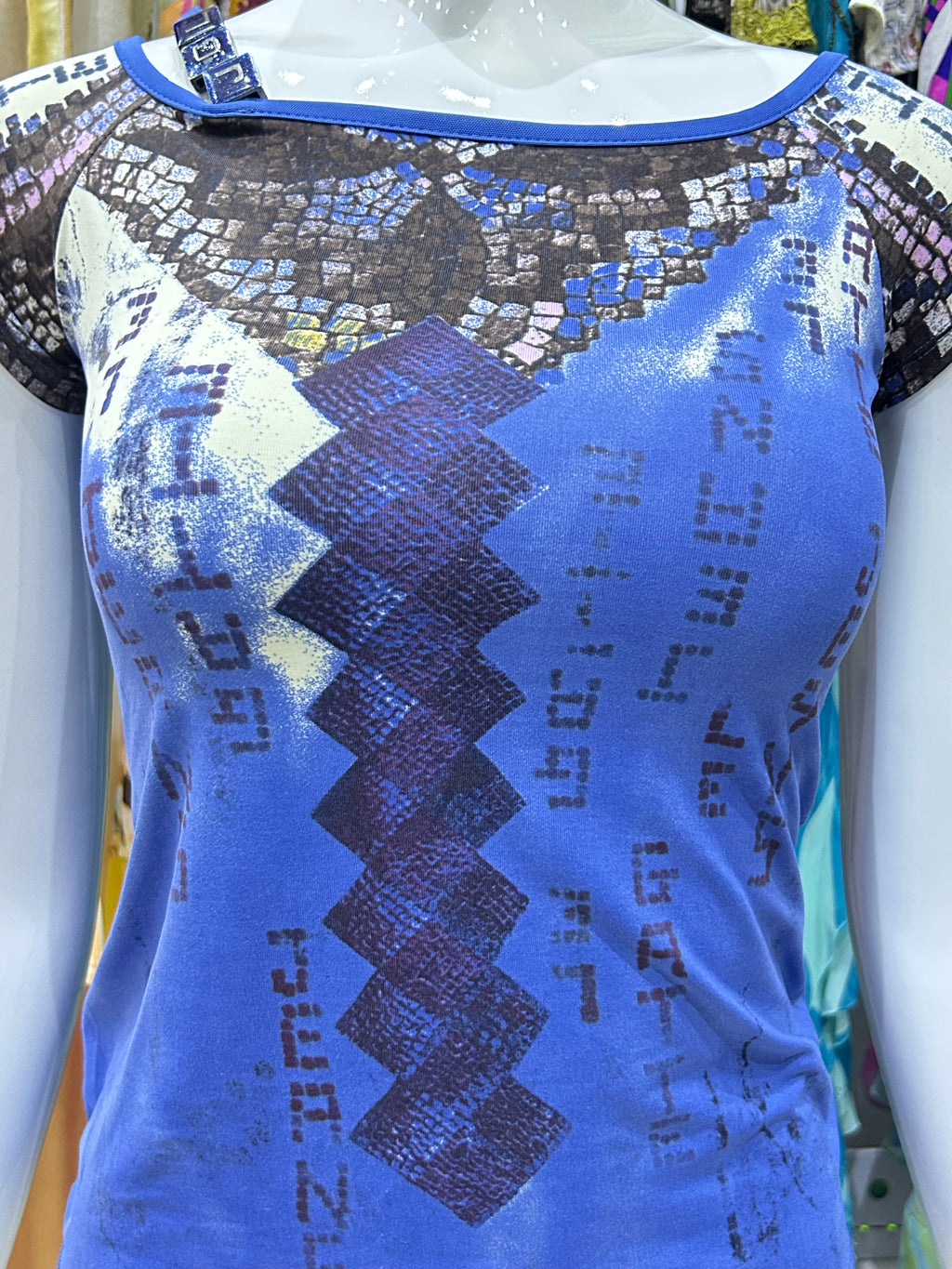 Periwinkle Mosaic Top