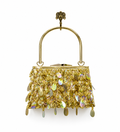 The Golden Sand Vintage Bag – gold metallic handbag with iridescent sequins