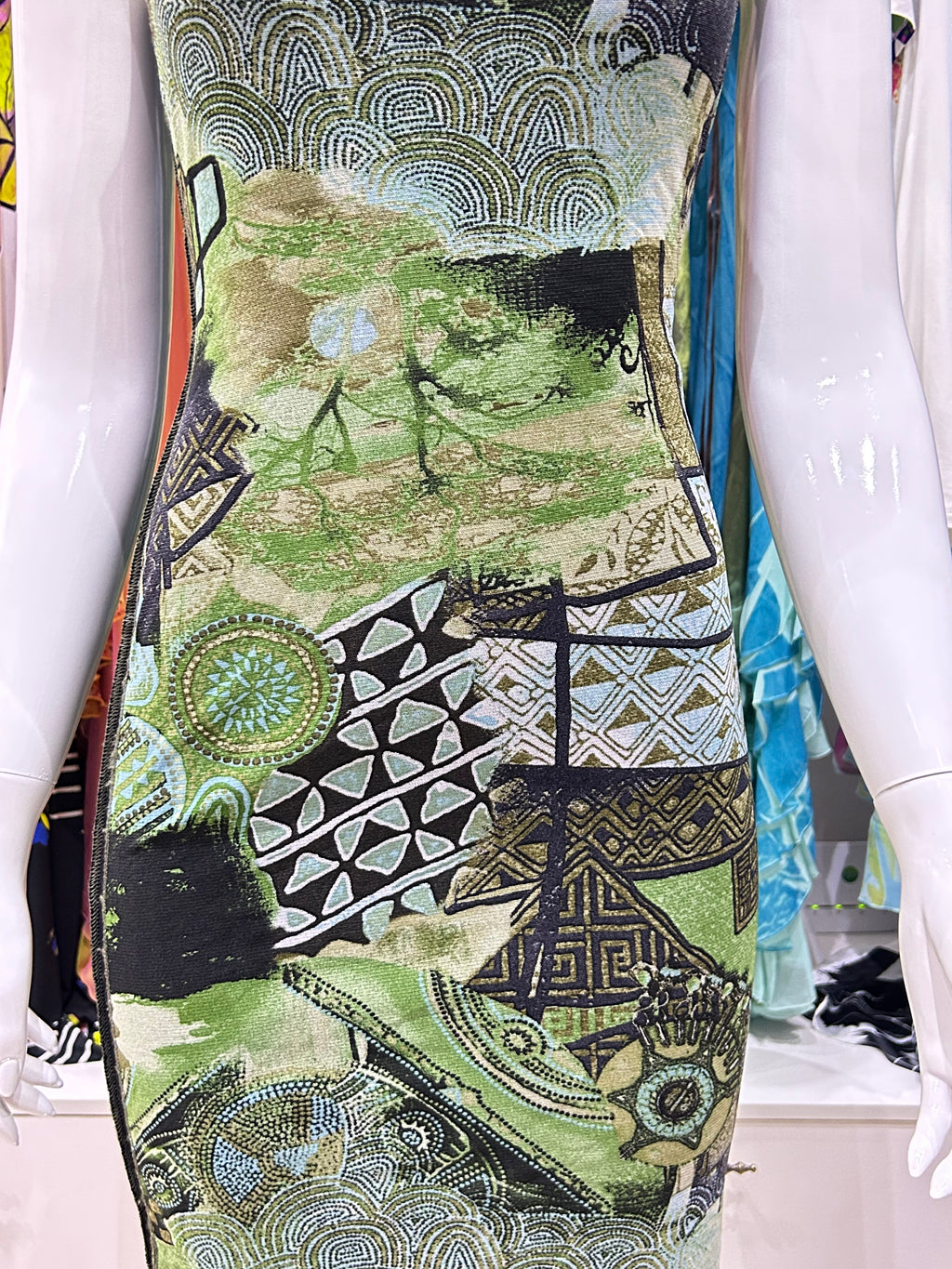 Jade Patchwork Dress