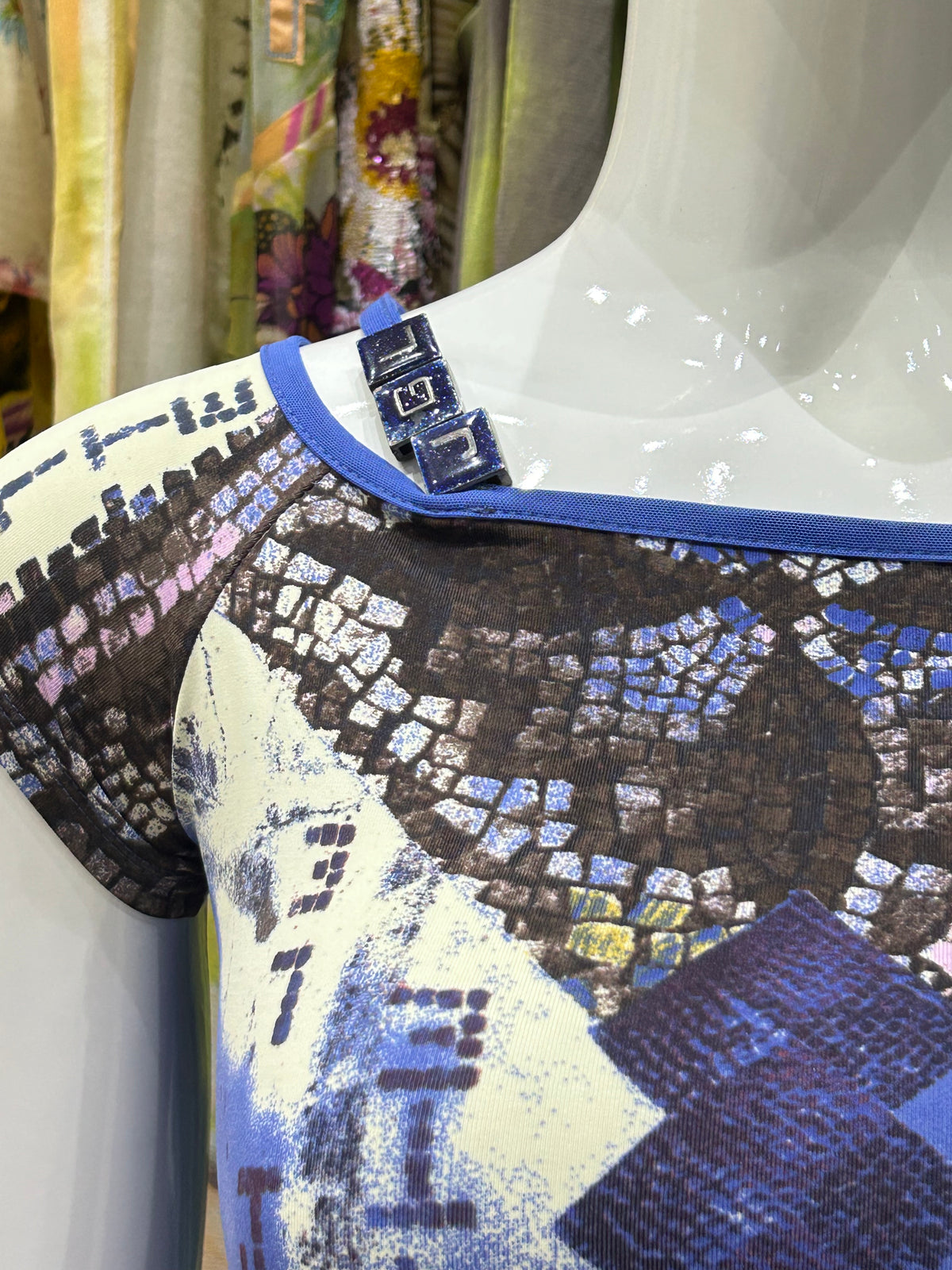 Periwinkle Mosaic Top