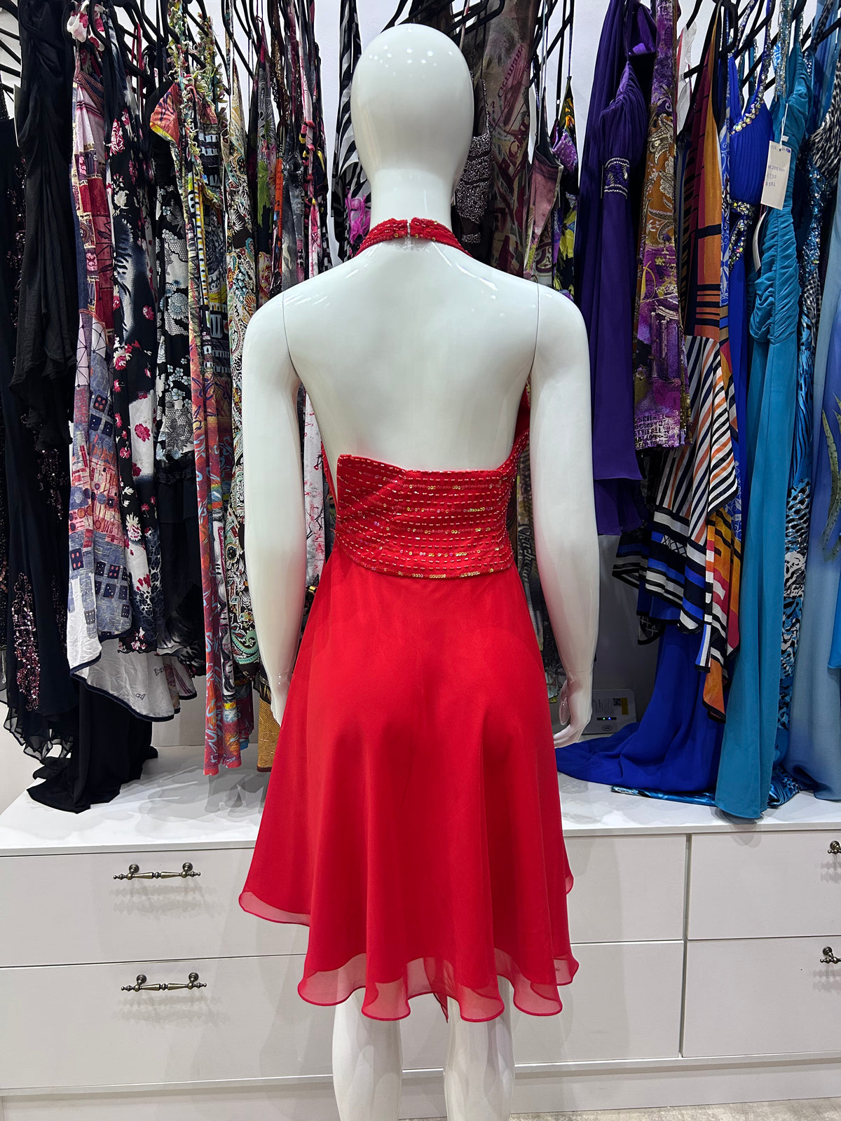 The Crimson Midi Dress