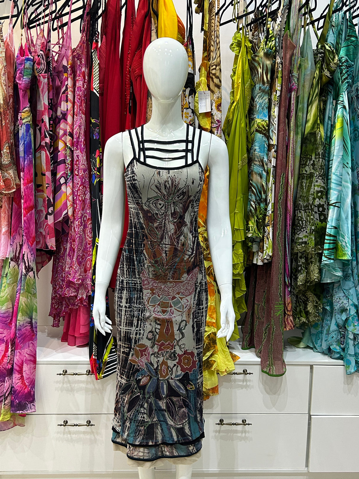The Espresso Feather Dress