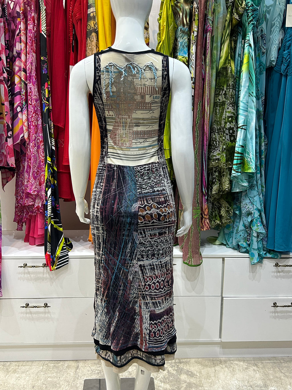 The Espresso Feather Dress