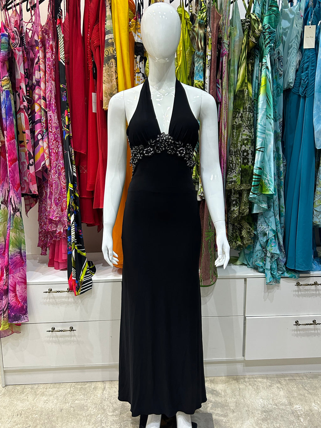 The Noir Rose Maxi Dress