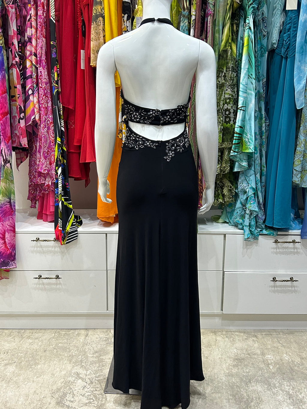 The Noir Rose Maxi Dress