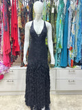 The Noir Couture Ruffle Dress