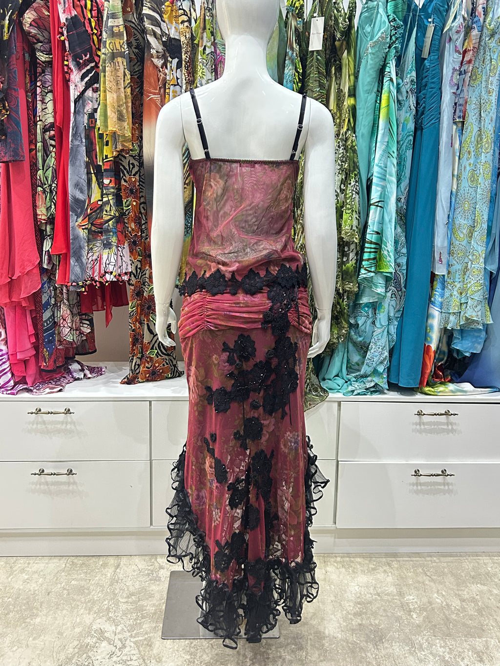 The Bordeaux Romance Lace Two-piece
