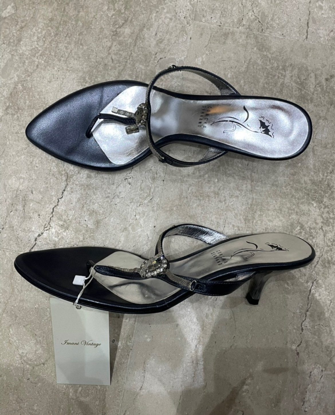 The Midnight Jewel Bow Heels