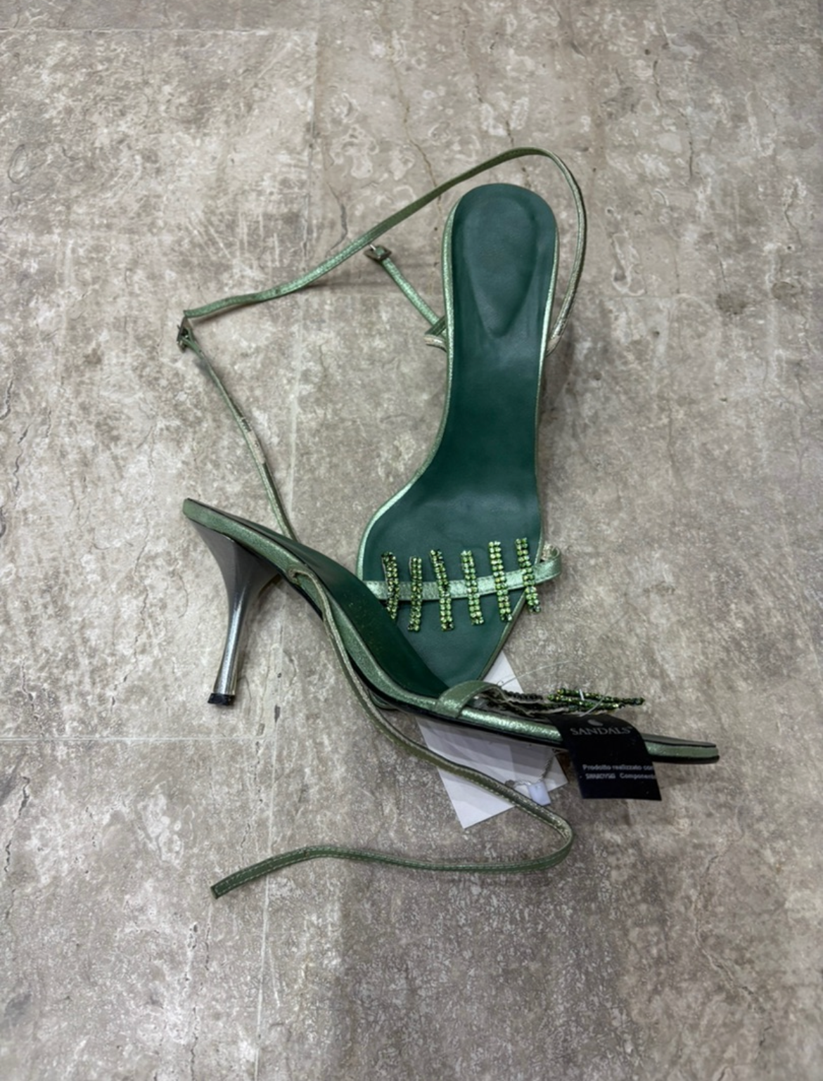 The Emerald Cross Glimmer Heels