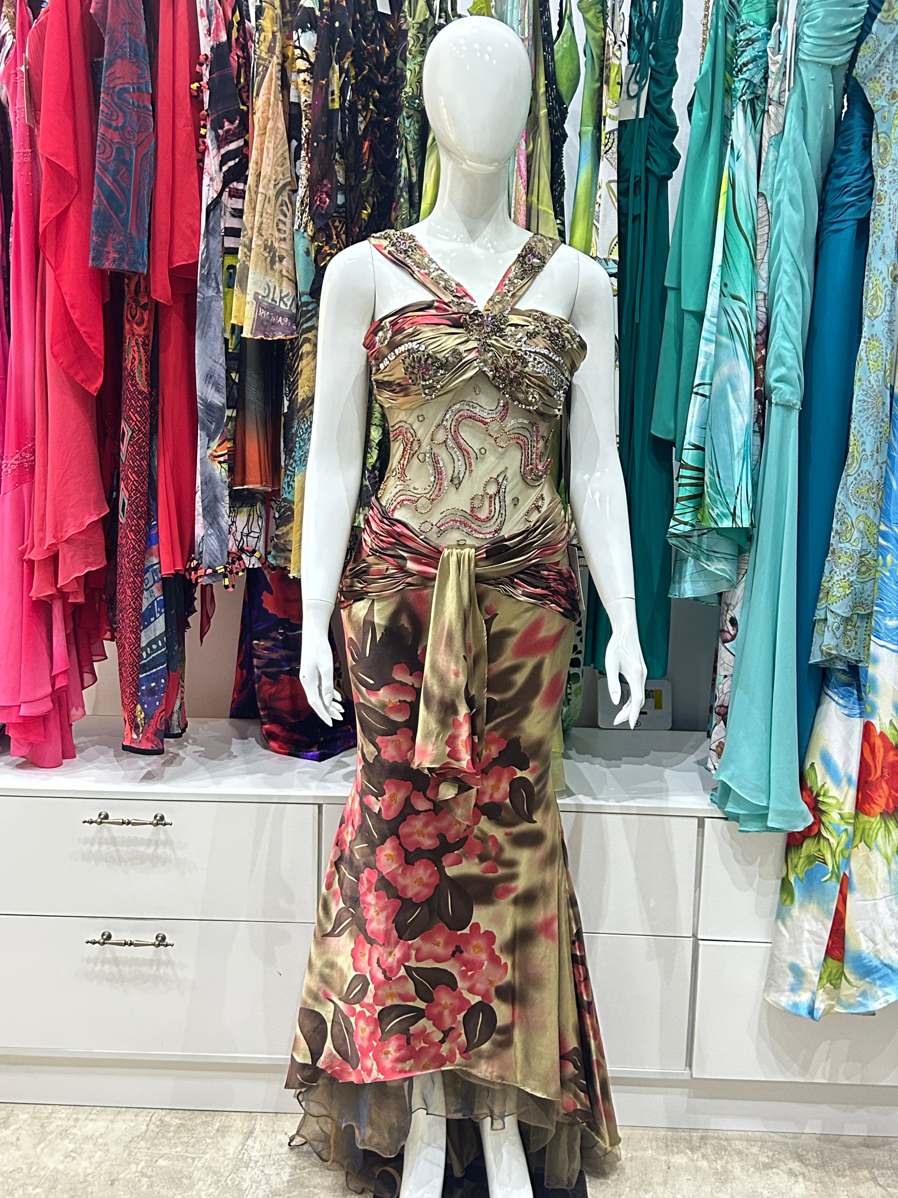 The Bronze Bloom Dress
