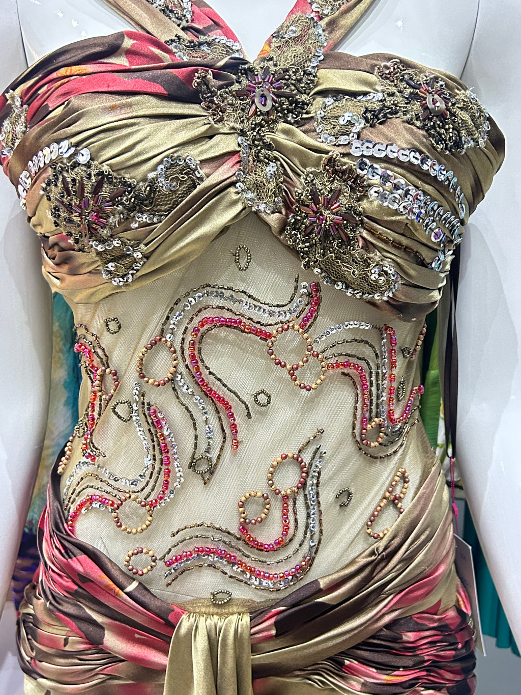 The Bronze Bloom Dress