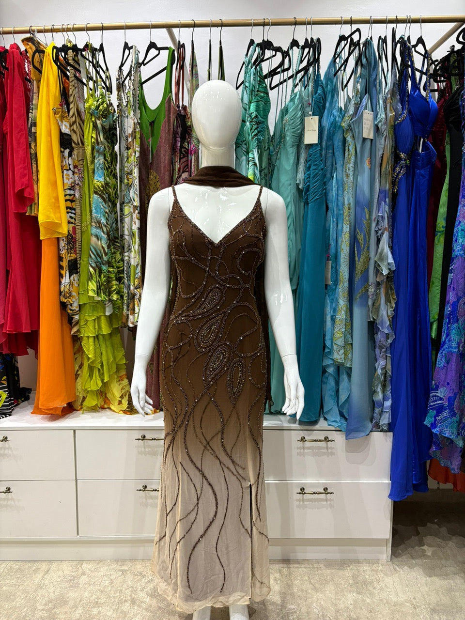 The Mocha Stardust Dress