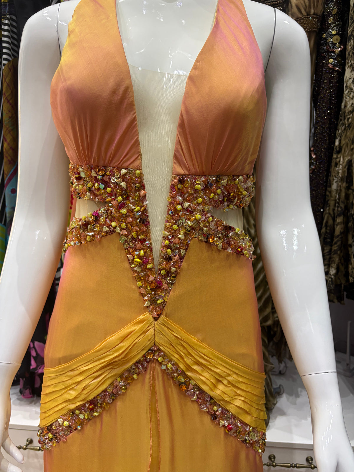 Sunset Beaded Dress