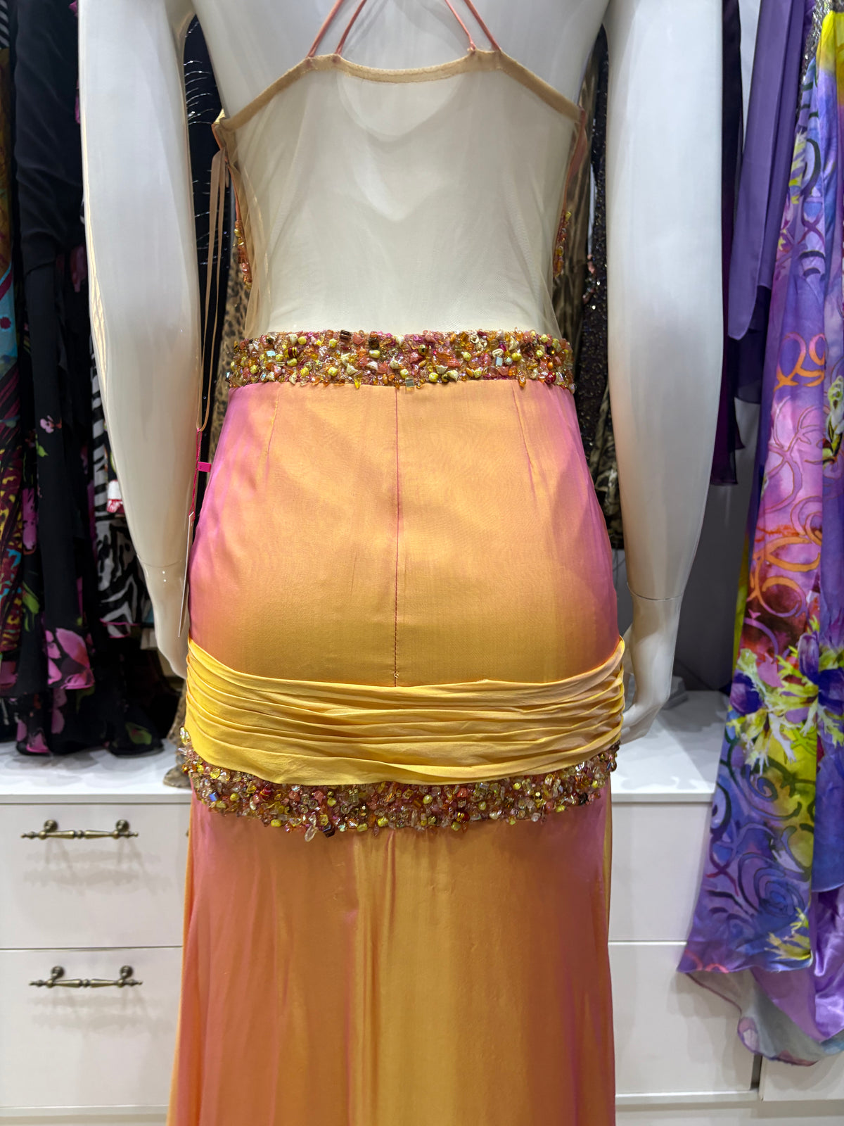 Sunset Beaded Dress